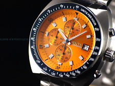 NOS Invicta Men 46mm Pro Diver Homage Chrono Orange Dial Tachymeter Bezel Watch picture