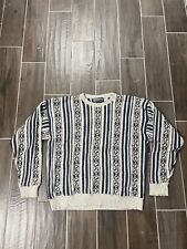 Vintage 90s Geometric Coogi Cosby Knit Sweater Size XL picture