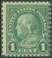 Rare 1923 Benjamin Franklin 1 Cent Stamp, Scott*594 Perf 11 picture