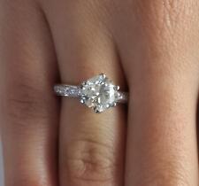 1 Ct Classic 6 Prong Round Cut Diamond Engagement Ring I1 H White Gold 18k picture