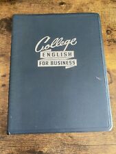 Vintage 1949 College English For Business Old Book picture