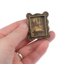 Dollhouse Miniature 1/12 Scale Metal Vintage Frame Photo Furniture Accessories picture