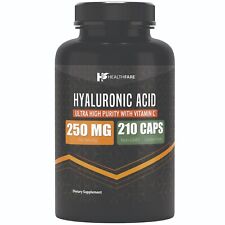 Hyaluronic Acid 250mg 210 Capsules 25mg of Vitamin C For Joint and Skin Health picture
