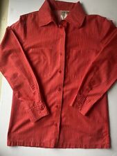 Vintage Marimekko Jokapoika Research Design Red/Pink Stripped Shirt Size 38 picture