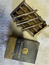 Vintage GW Morse Cutting Tools Size 7/16 14 NC 3 Flutes picture