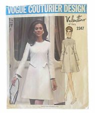 Vintage ORIGINAL Vogue Couturier Design Valentino of Italy Pattern 2347 picture