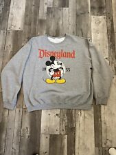 Vintage Mickey Mouse Disneyland Vtg Sweatshirt Crew Gray Pullover 90’s XL picture