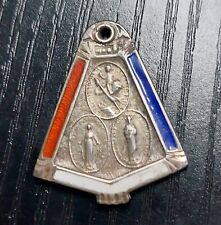 Vintage WW2 Religious Medal US Air Corps St. Christopher Sterling Silver  picture