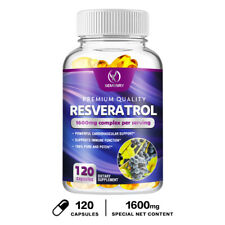 Resveratrol 1600mg - Green Tea, Grape Seed - Anti-Aging, Cardiovascular Health picture