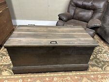 Antique Trunk Chest Large, Made with square nails, Lid Has Been Replaced. picture