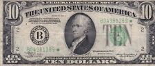 B04981389* 1934A TEN DOLLAR FEDERAL RESERVE STAR NOTE FINE CONDITION picture