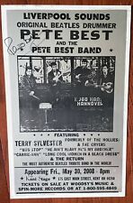 The Beatles Hollies Pete Best Signed Rare 2008 Kent Boxing Style Concert Poster picture