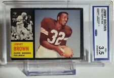 1962 Topps #28 Jim Brown GRADED CCG VG 3.5 picture