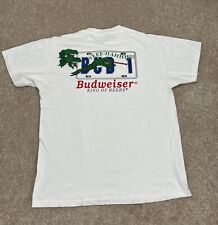 Vintage 90s Budweiser Frog Yeee Hahhh Single Stitch Shirt Mens Sz L Delta USA picture