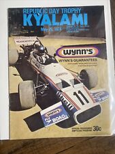 Vtg 1974 REPUBLIC DAY TROPHY KYALAMI Official Program South African Racing Club picture