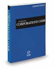 California Corporations Code, - Paperback, by Thomson Reuters Editorial - Good picture