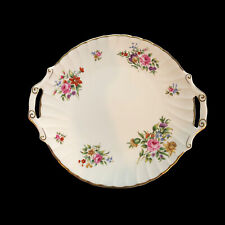 Royal Worcester Witley Garden Cake Plate Double Handled Round picture