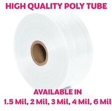 Clear Poly Tubing Multiple Sizes 1 Plastic Roll to Make Impulse Heat Sealer Bags picture