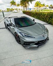 Fabtech Corvette C8 Carbon Fiber Grill Inserts 2020+ IN STOCK 100% Carbon picture