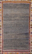Antique Tribal Gabbeh Wool Rug 4x6 Hand-knotted Nomadic Carpet picture