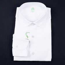 Finamore Napoli Slim Narrow Tapered White Cotton Dress Shirt 15.5 (Eu 39) NWT picture