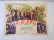 MR BROADWAY ED SULLIVAN BENNY 1936 PRE-CODE LINEN BACK MOVIE POSTER  AO picture