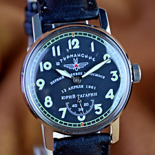 Soviet WristWatch Sturmanskie Vintage Pobeda Mechanical Watch Yuri Gagarin USSR picture