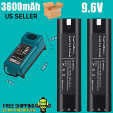 2Pack replacement for Makita 9.6V 3.6Ah Battery 9000 191681-2 9033 / Charger New picture