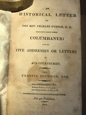 Rare An historical letter to the Rev. Charles O'Conor, D.D by Plowden, 1812 picture