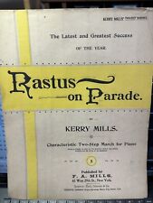 1895 Ragtime Sheet Music RASTUS ON PARADE by Kerry Mills picture