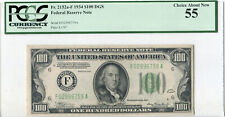 Fr.2152a-F 1934 $100 Note ATLANTA DGS AU CHOICE ABOUT NEW UNCIRCULATED PCGS 55 picture