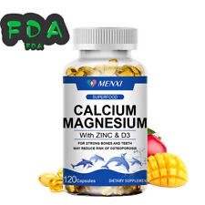 Magnesium zinc calcium composite supplement 120 capsules, high absorption 1425mg picture