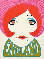 1960s “England” Vintage Style British Flag Travel Poster - 18x24 picture