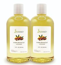 SWEET ALMOND OIL CARRIER COLD PRESSED REFINED NATURAL 100% PURE picture