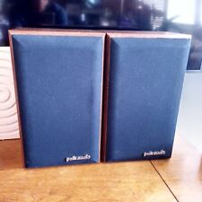 Vintage Polk Audio Monitor Series 4 Woodgrain Bookshelf Speakers - TESTED picture
