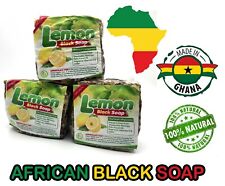 Pure Raw AFRICAN BLACK SOAP Organic GHANA Handmade Premium Quality CHOOSE SIZE picture