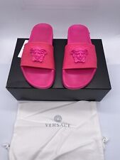 Versace Women’s Pool Slide Gomma Color Fuchsia Size 39 picture