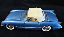 Franklin Mint (1955) Corvette Pennant Blue Convertible 1:24 *SHARP Loose Diecast picture