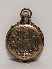 Antique 'IHS' Church Pyx Host Box Sterling Oil Stock picture