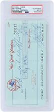 Roy White New York Yankees Signed Check from September 30, 1984 - PSA 84943208 picture
