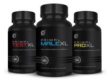 Primal MaleXL Primal TestXL Primal ProXL bundle 3 bottles 60 capsules each BIGD picture
