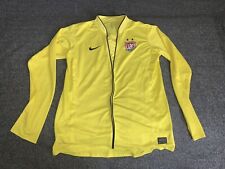 VTGE USA PLAYER ISSUE WOMENS SOCCER JERSEY, SIZE LARGE, L/S, YELLOW, 2011, READ picture