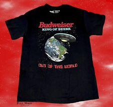 New Budweiser Beer Bud Out Of This World Classic Men's Vintage T-Shirt picture