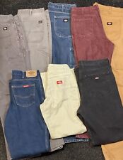 8 Pairs Dickies Pants Jeans Resellers Lot Bundle Various Sizes Carpenter GUC picture