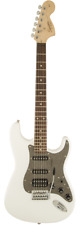 RARE ROSEWOOD ~ NOS Fender Squier Affinity FAT STRAT White Electric Guitar picture
