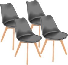 Set of 4 Mid Century Modern DSW Dining Side Chair Wood Legs picture