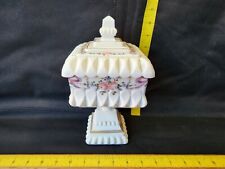 Vintage Westmoreland Handpainted Wedding Cake Candy Dish Pedestal 10in  picture