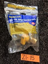 New OEM BrassCraft 3/4” FIP by 5/8” OD Flare Angle Gas Ball Valve picture