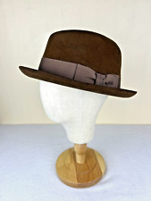 Vintage Dobbs Fifth Avenue NY Fedora Brown 7 1/2 New York’s Leading Hatters picture