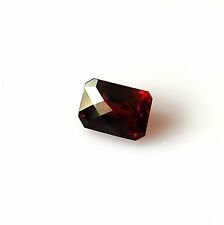 7X5 MM Octagon Cut Natural Mozambique Checkerboard Cut Red Garnet Loose Gemstone picture